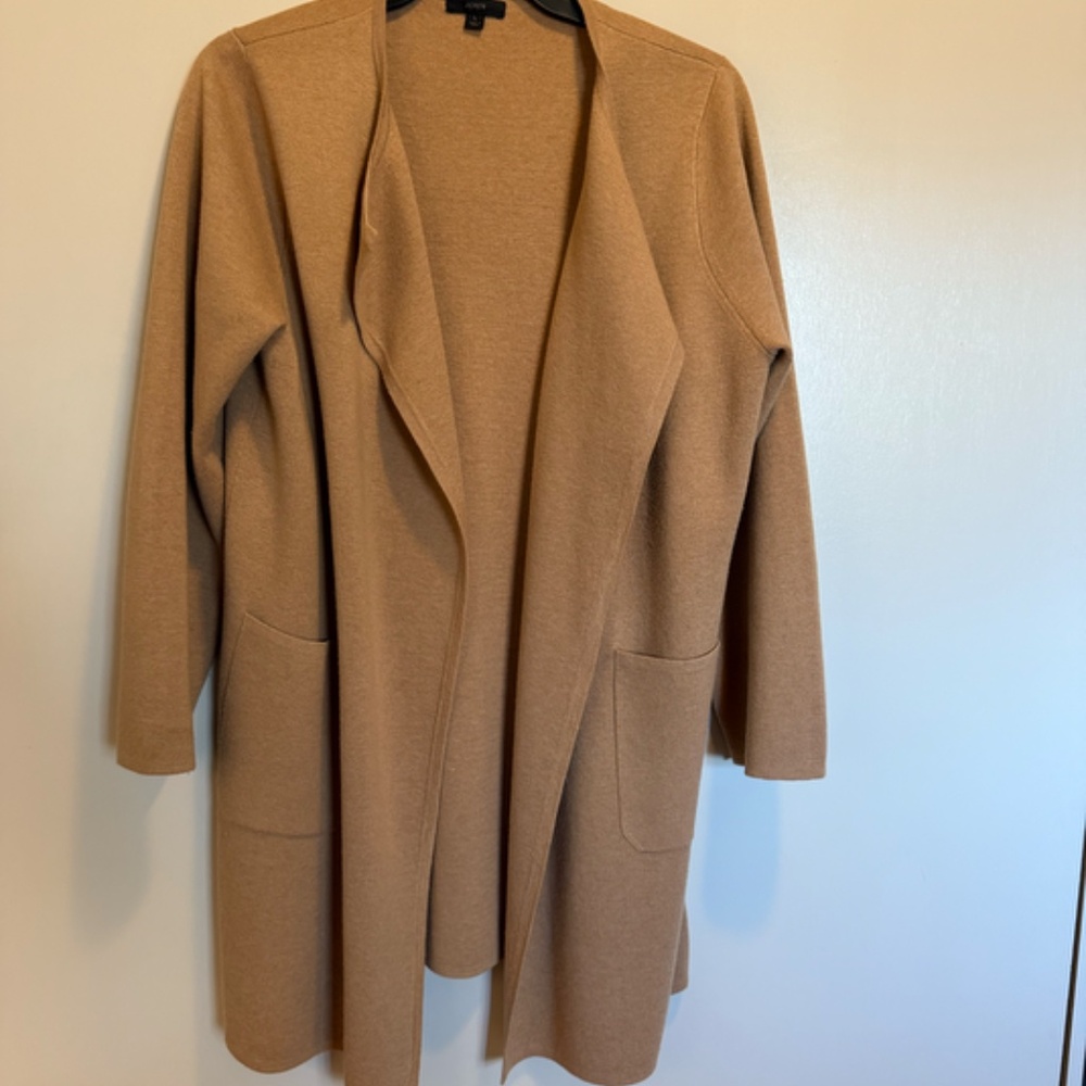 J Crew Juliette Collarless sweater-blazer